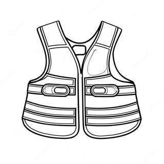 Colorful Life Jacket Safety Coloring Page 30559-27442