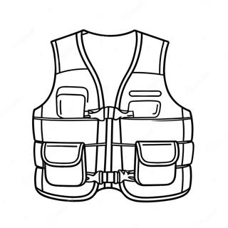 Colorful Life Jacket Safety Coloring Page 30559-27444