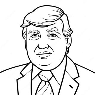 Donald Trump In A Suit Coloring Page 30579-27458