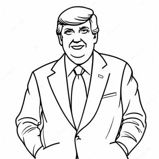 Donald Trump In A Suit Coloring Page 30579-27459