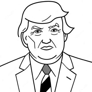 Donald Trump In A Suit Coloring Page 30579-27460