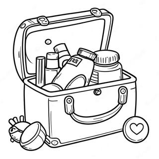 First Aid Kit Coloring Page 30608-27478