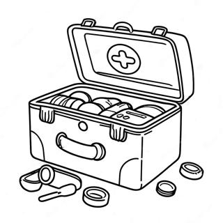 First Aid Kit Coloring Page 30608-27479