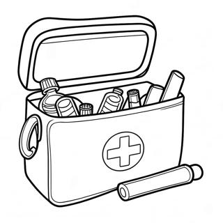 First Aid Kit Coloring Page 30608-27480