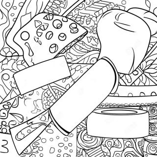 Colorful Bandages And Plasters Coloring Page 30609-27484