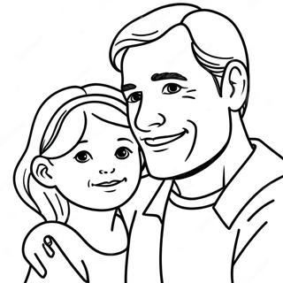 Father And Daughter Coloring Page 30628-27494