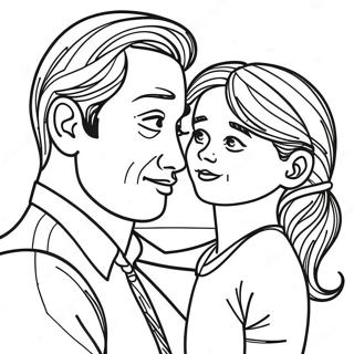 Father And Daughter Coloring Page 30628-27495