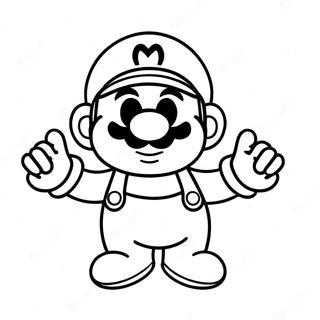 Among Us Mario Character Coloring Page 30638-27504