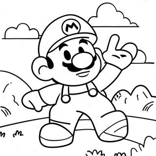 Among Us Mario Adventure Scene Coloring Page 30639-27506