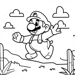 Among Us Mario Adventure Scene Coloring Page 30639-27507