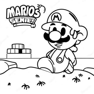 Among Us Mario Adventure Scene Coloring Page 30639-27508