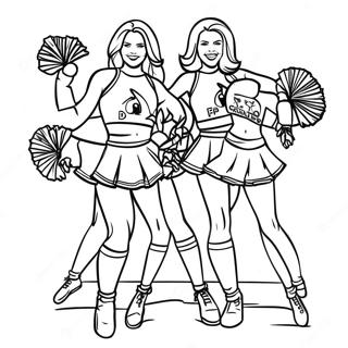 Arizona Cardinals Cheerleaders Coloring Page 30659-27521