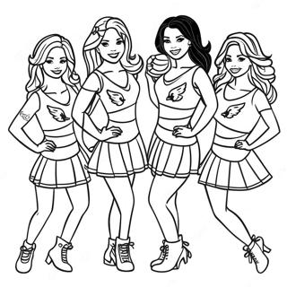 Arizona Cardinals Cheerleaders Coloring Page 30659-27523