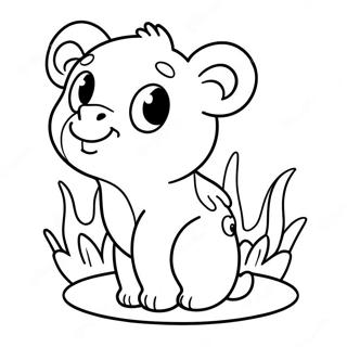 Adorable Animal Sticker Coloring Page 30669-27532