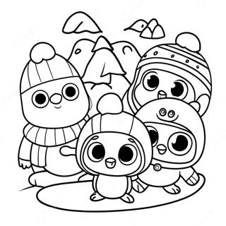 Pororo And Friends Winter Adventure Coloring Page 30679-27537