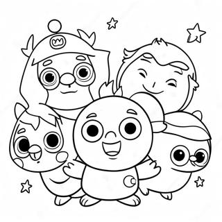 Pororo And Friends Winter Adventure Coloring Page 30679-27538