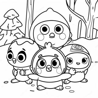 Pororo And Friends Winter Adventure Coloring Page 30679-27539