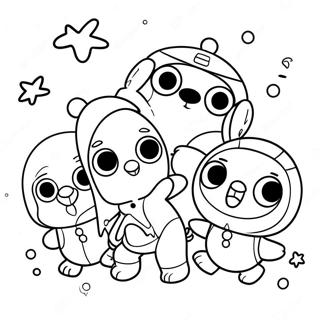 Pororo And Friends Winter Adventure Coloring Page 30679-27540