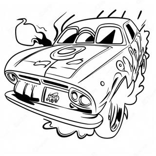 Explosive Demolition Derby Car Coloring Page 30689-27545