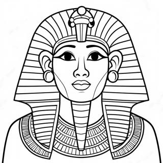 Ancient Egyptian Pharaoh Coloring Page 30699-27554