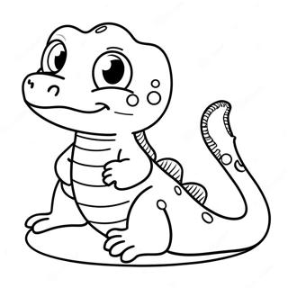 Cute Cartoon Salamander Coloring Page 30709-27561