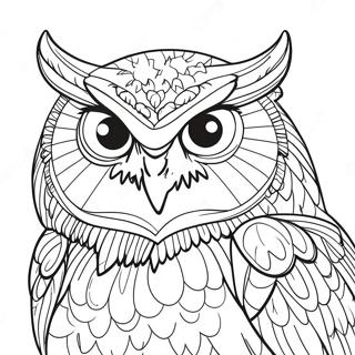 Finished Owl Coloring Pages