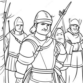 Robin Hood With Merry Men Coloring Page 30739-27585