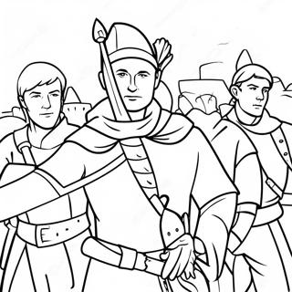 Robin Hood With Merry Men Coloring Page 30739-27586