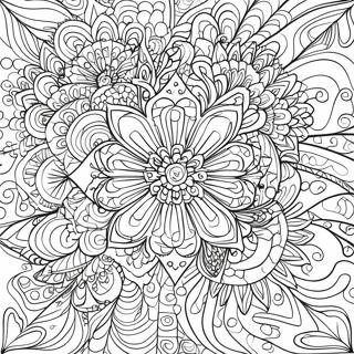 Kaleidoscope Pattern Coloring Page 30778-27614