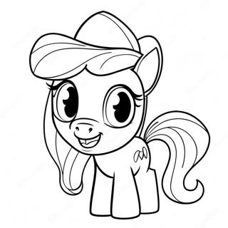 Applejack With A Big Smile Coloring Page 30819-27649