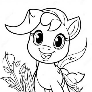 Applejack With A Big Smile Coloring Page 30819-27650