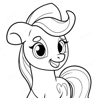 Applejack With A Big Smile Coloring Page 30819-27651