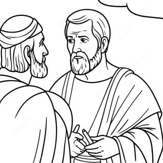 Saul Becomes Paul Coloring Page 30828-27656