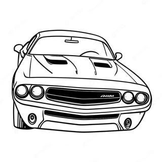 Dodge Challenger Coloring Page 30838-27662