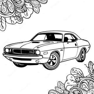 Dodge Challenger Coloring Page 30838-27663