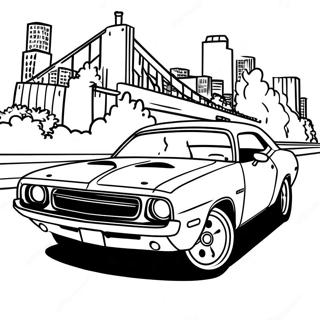 Dodge Challenger Coloring Page 30838-27664