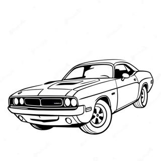 Classic Dodge Challenger Coloring Page 30839-27665