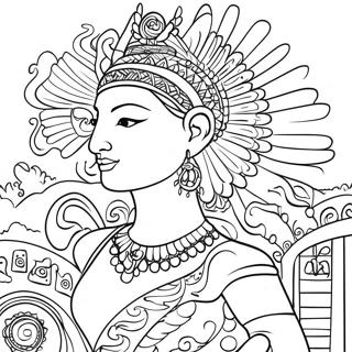 Cultural Symbols Coloring Page 30858-27678