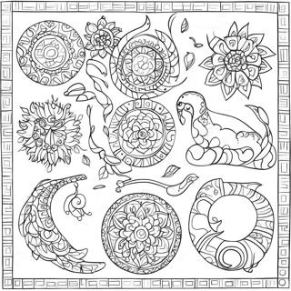 Cultural Symbols Coloring Page 30858-27680