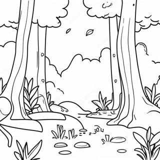 Colorful Forest Ecosystem Coloring Page 30919-27730