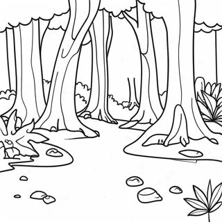 Colorful Forest Ecosystem Coloring Page 30919-27731