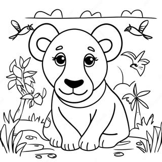 Colorful Africa Wildlife Coloring Page 30959-27764