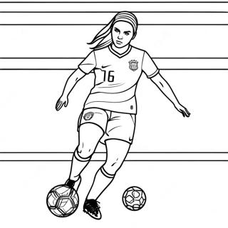 Alex Morgan Coloring Pages