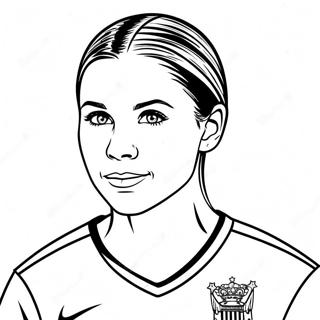 Alex Morgan Soccer Star Coloring Page 30969-27769