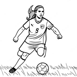 Alex Morgan Soccer Star Coloring Page 30969-27770