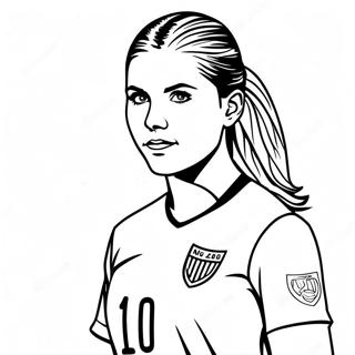 Alex Morgan Soccer Star Coloring Page 30969-27771