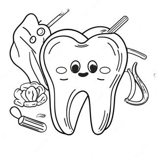 Dental Health Teeth Coloring Page 30978-27774