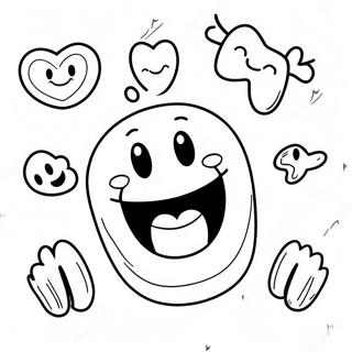 Happy Smiling Teeth Coloring Page 30979-27777