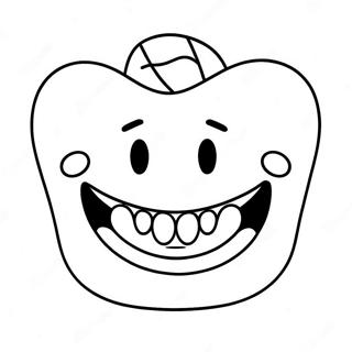 Happy Smiling Teeth Coloring Page 30979-27780