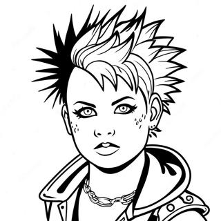 Punk Rock Coloring Pages